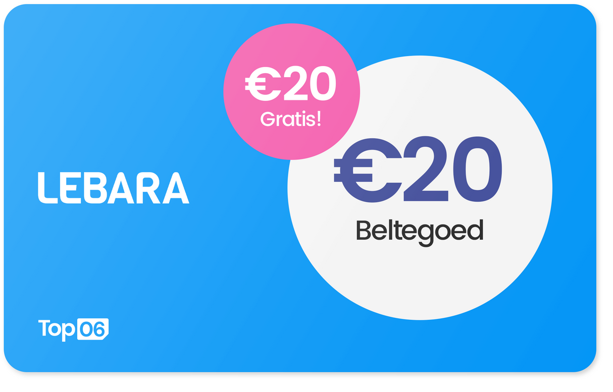 Lebara beltegoed €20 = €40