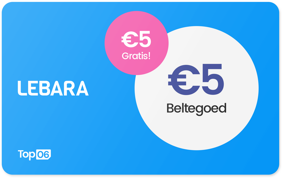 Lebara beltegoed €5 = €10