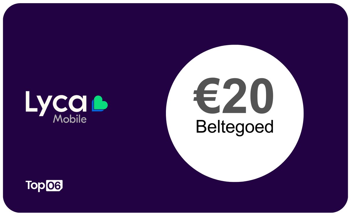 Lyca Mobile beltegoed β¬20