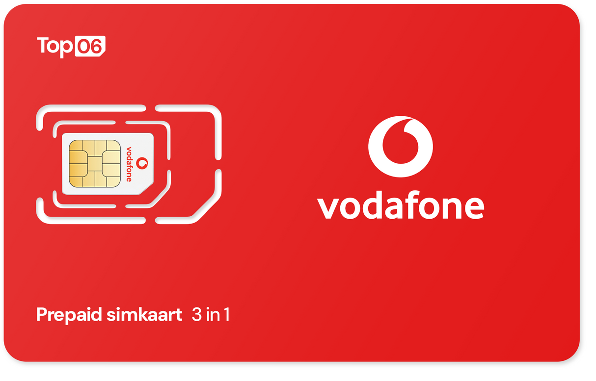 Vodafone Prepaid Simkaart 10GB
