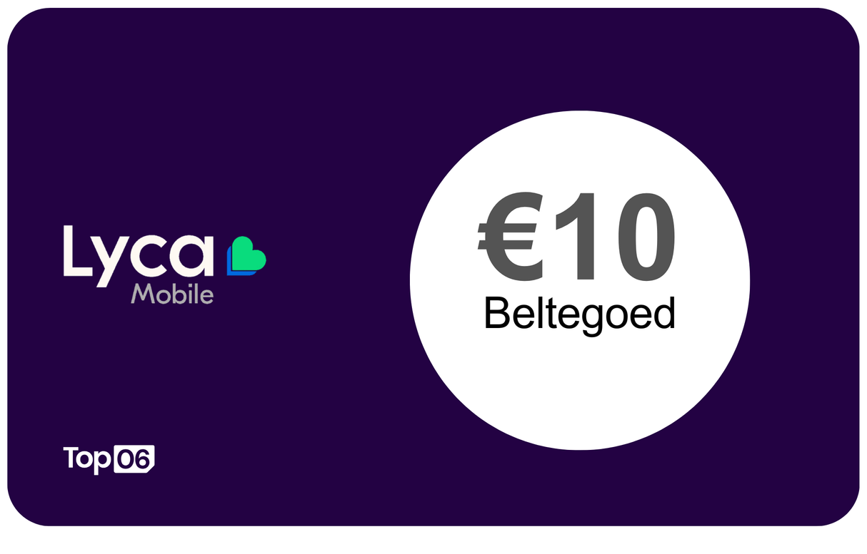 Lyca Mobile beltegoed €10