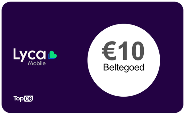 Lyca Mobile beltegoed €10