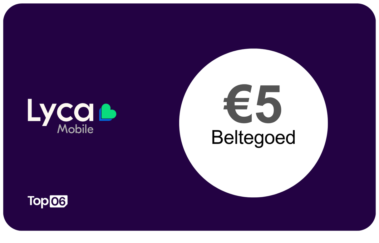 Lyca Mobile beltegoed €5