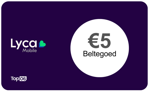 Lyca Mobile beltegoed €5